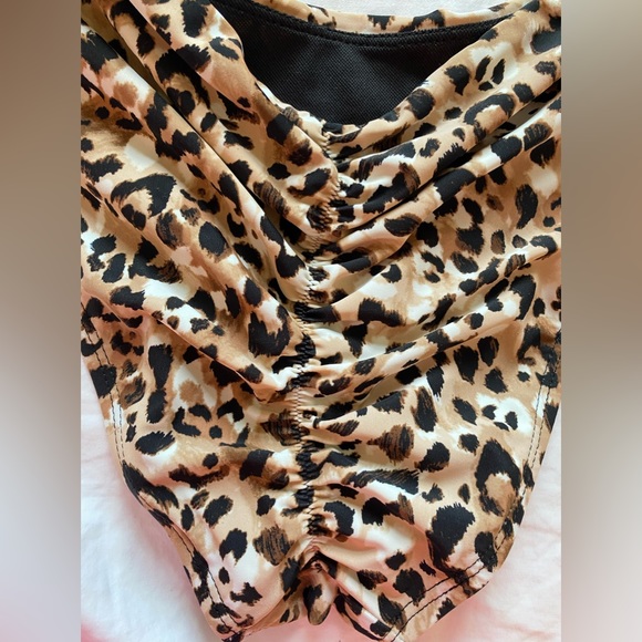 Time And Tru Cheeky Cheetah Print Bikini size jr medium - Picture 5 of 11